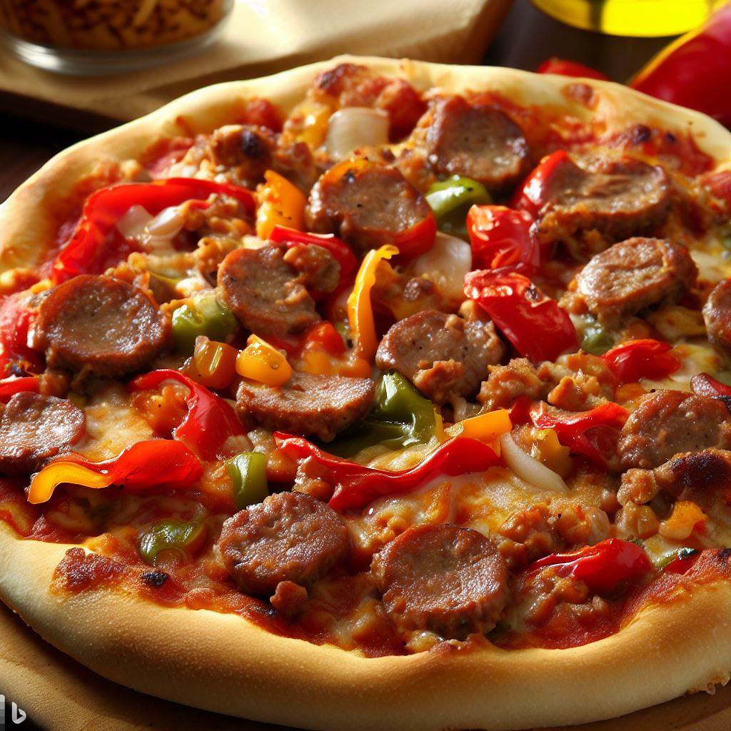Hand-Tossed Spicy Italian Sausage and Pepper Pizza