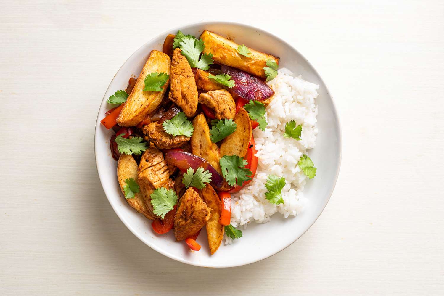 Spicy Peruvian-Style Pork Stir Fry with Aji Amarillo