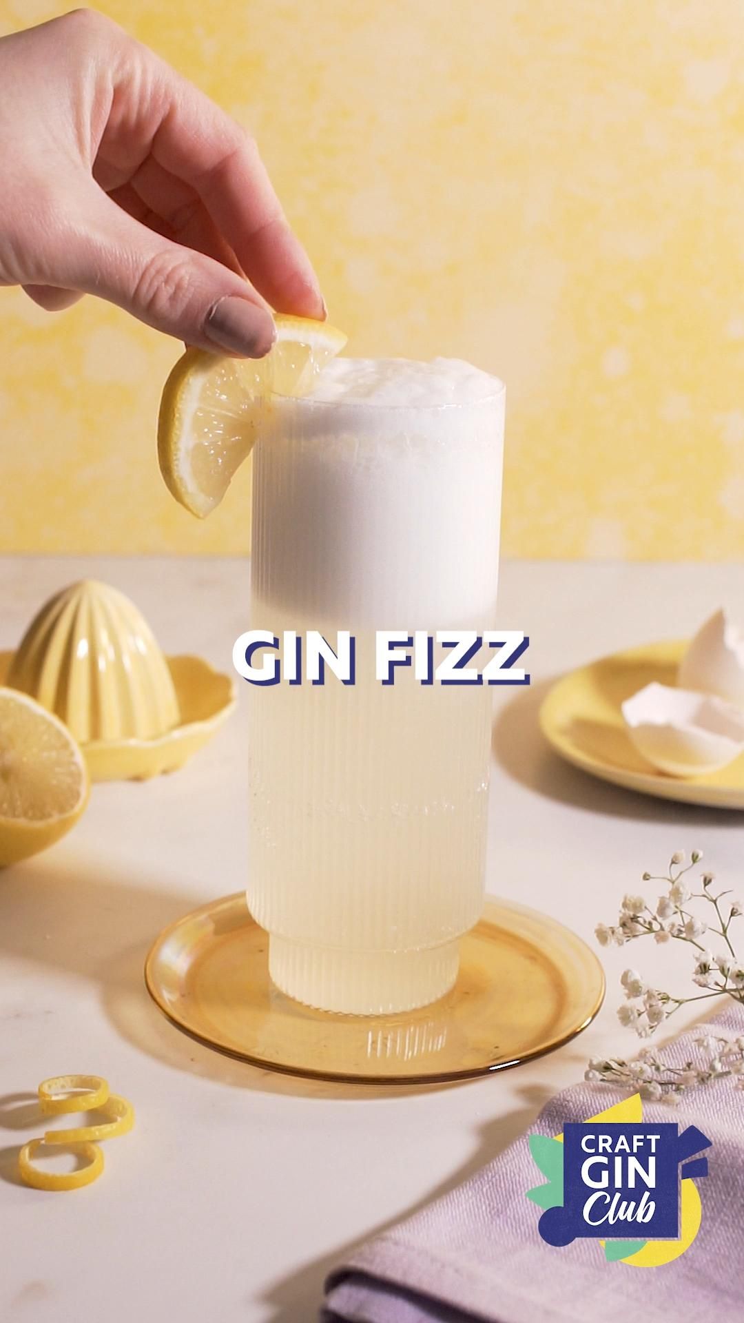 Citrus-Shaken Gin Fizz with Fresh Lemon