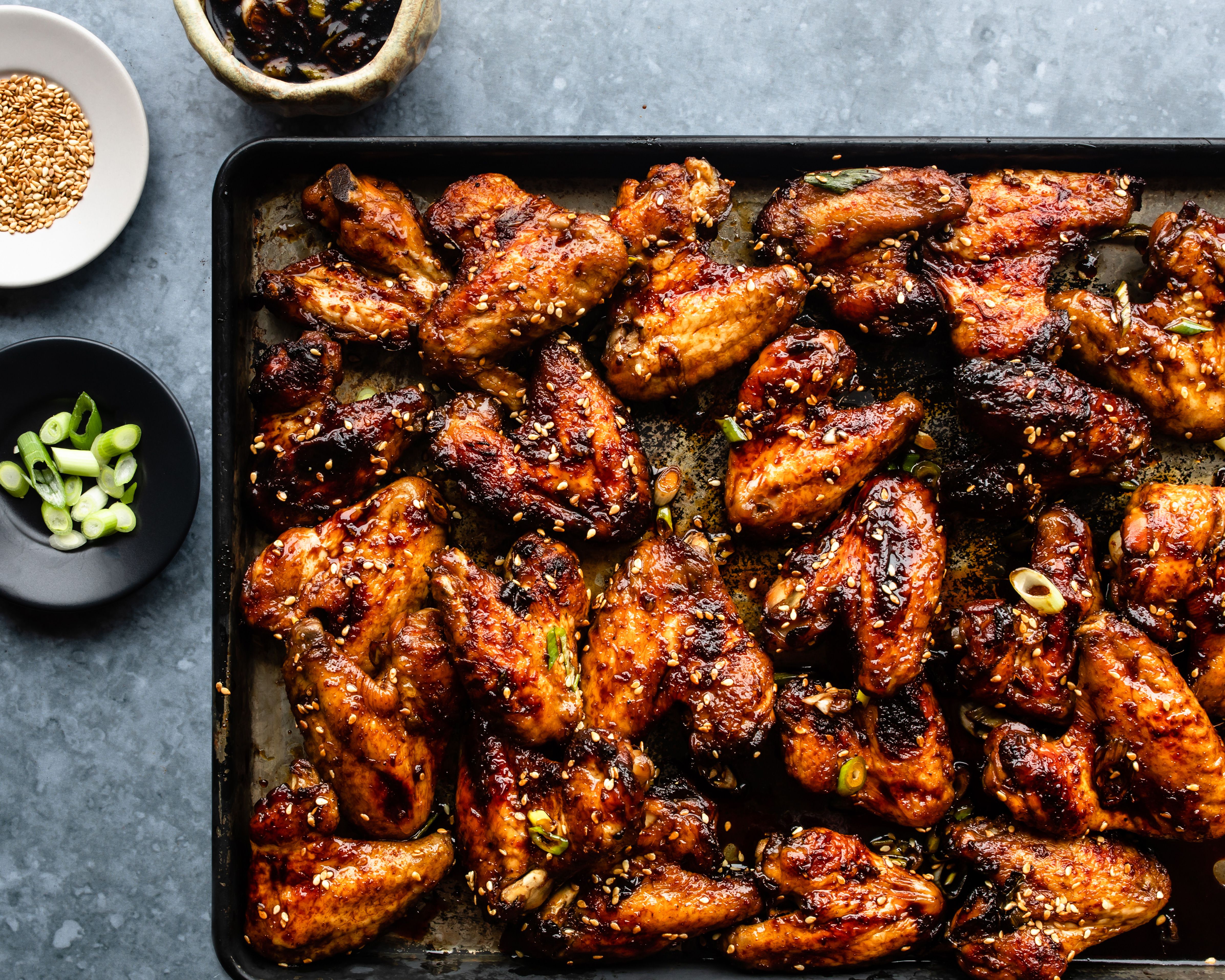 Pan-Seared Chicken Wings with Spicy Empanada Filling