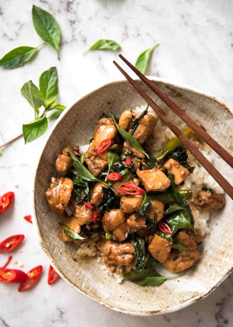 Interactive Web-Inspired Lemon Basil Chicken Stir Fry