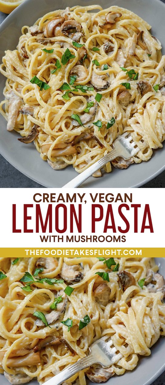 Creamy Mushroom & Herb Pasta with Lemon Zest