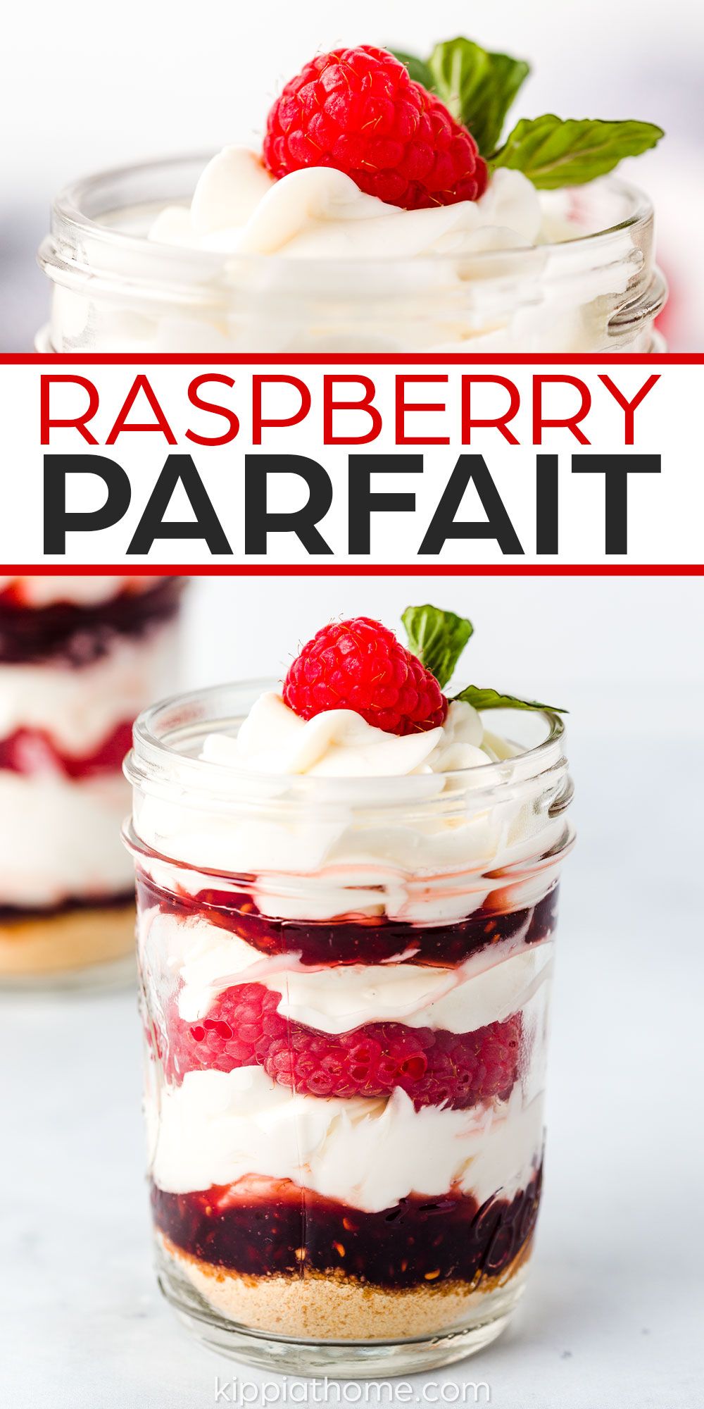 Quick No-Bake Raspberry Cheesecake Parfaits