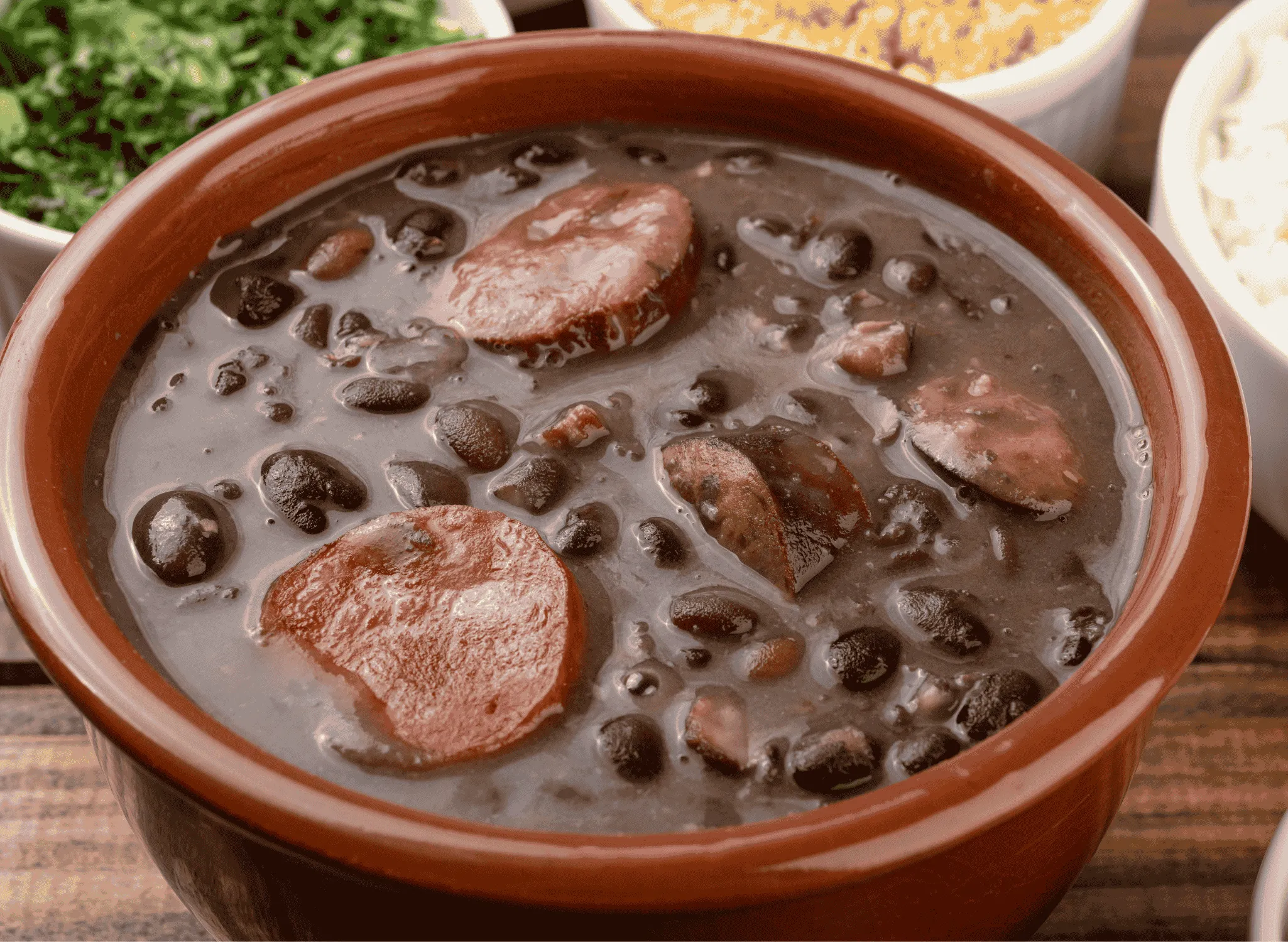 Brazilian-Style Feijoada Black Bean Stew with Smoked Sausage