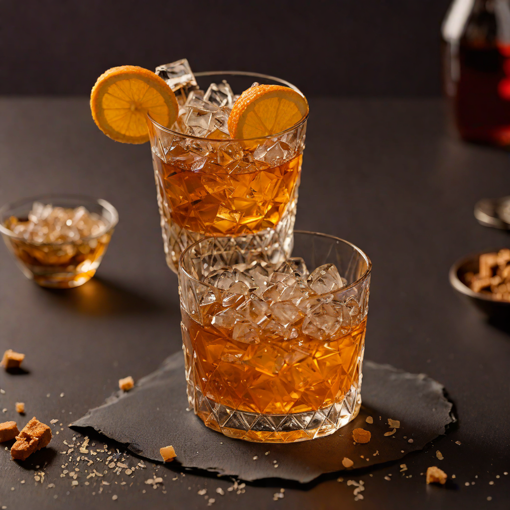 Rum Old Fashioned with Demerara Sugar