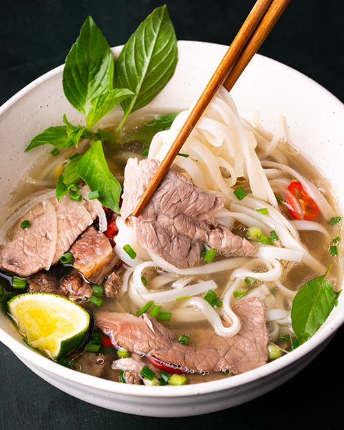 Pho-Inspired Beef Noodle Soup with Aromatic Spices