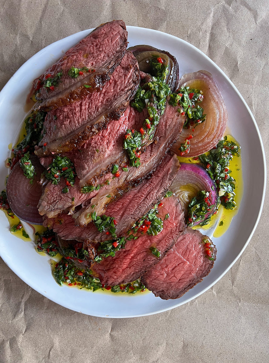Slow-Roasted Kangaroo Rump with Wattleseed and Pepperberry Rub