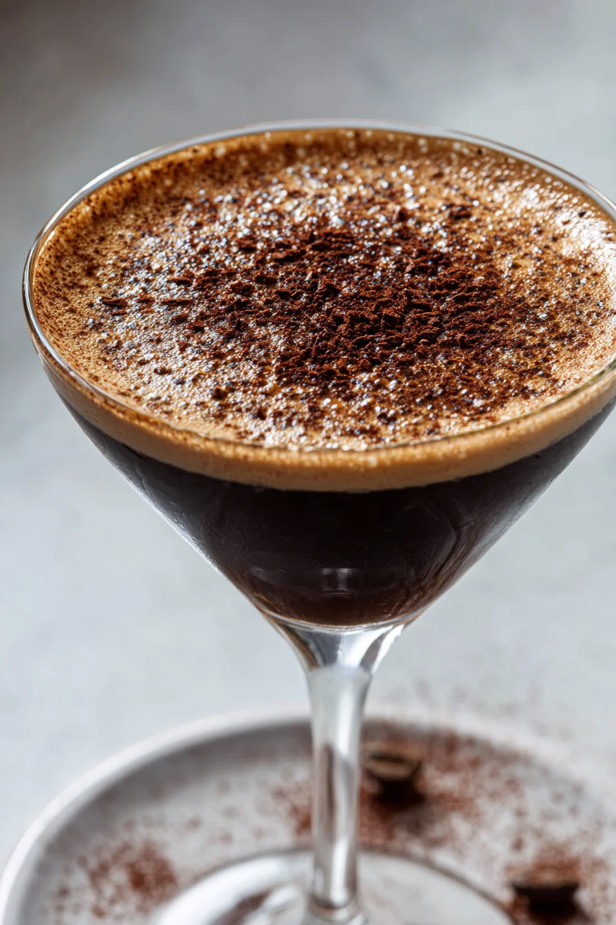 Italian Espresso Martini with Dark Chocolate
