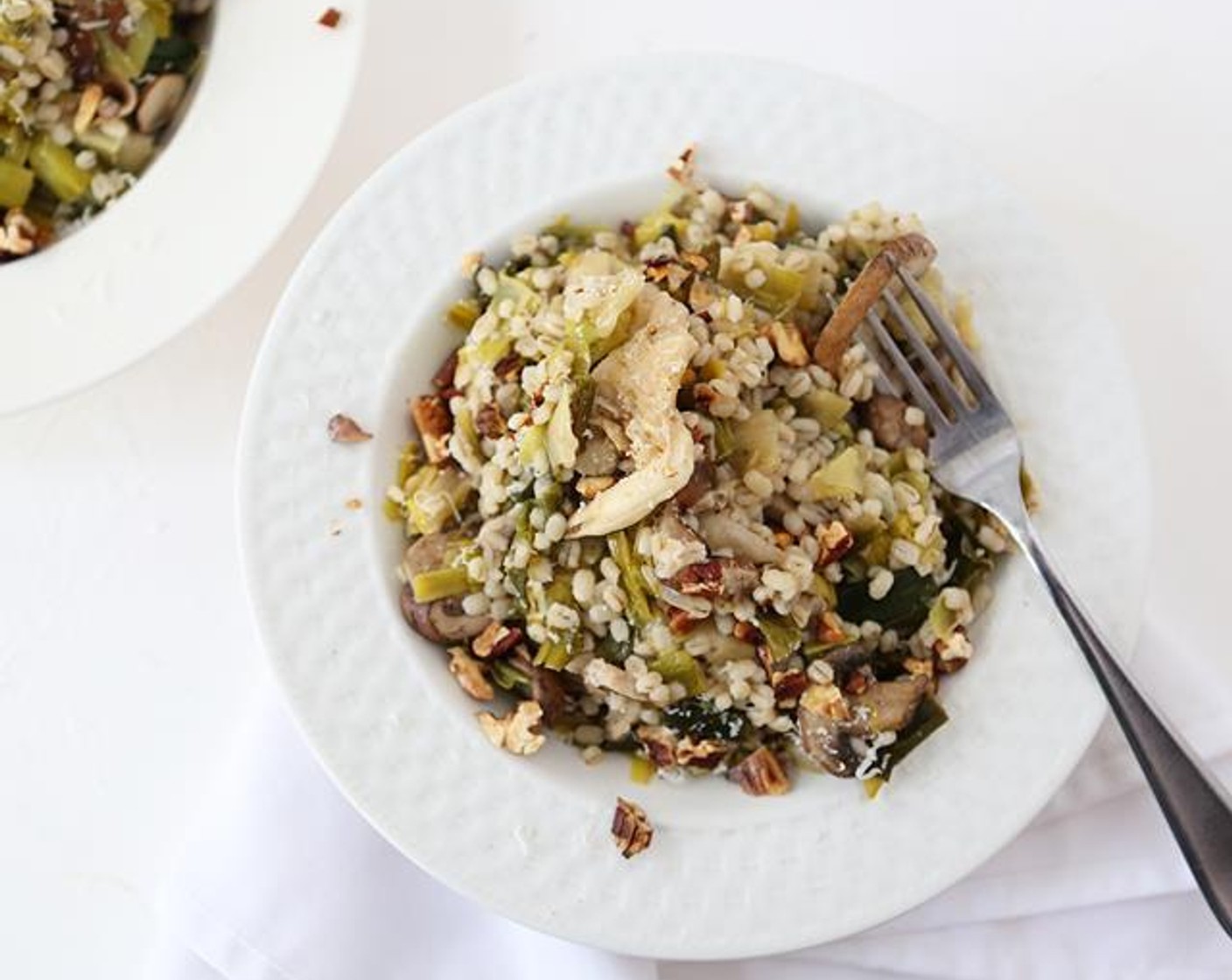 Toasted Yungdrung Bon-Inspired Barley and Mushroom Pilaf