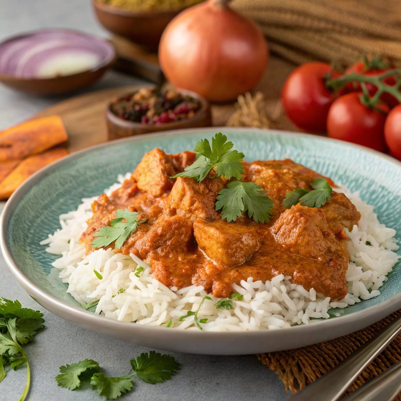 Spiced Chicken Tikka Masala with Basmati Rice