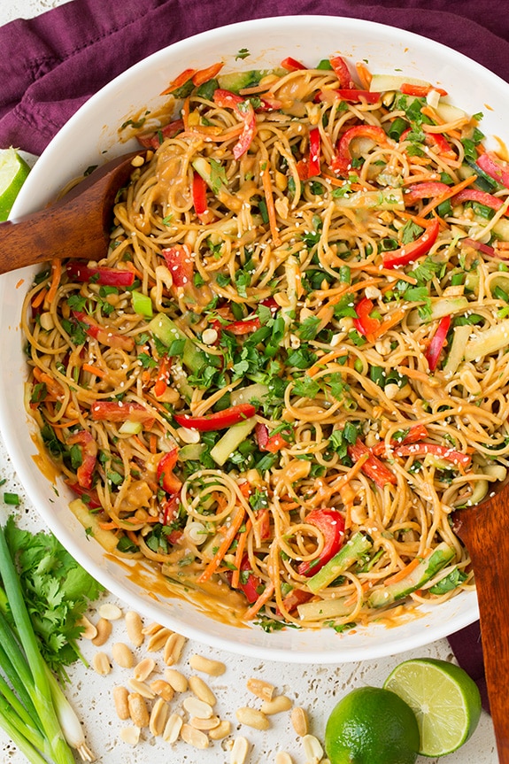 Spicy Sichuan Stir-Fried Noodles with Peanuts