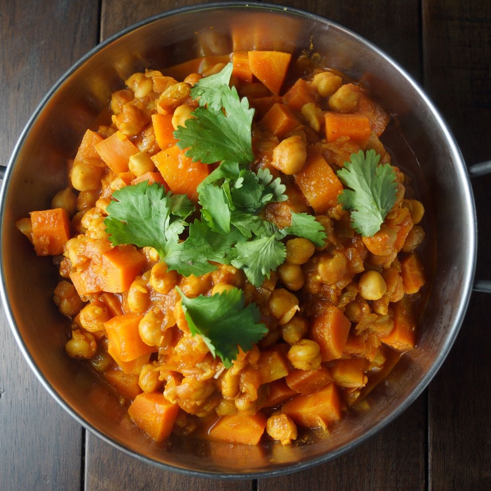 Moroccan-Spiced Chickpea and Carrot Stew