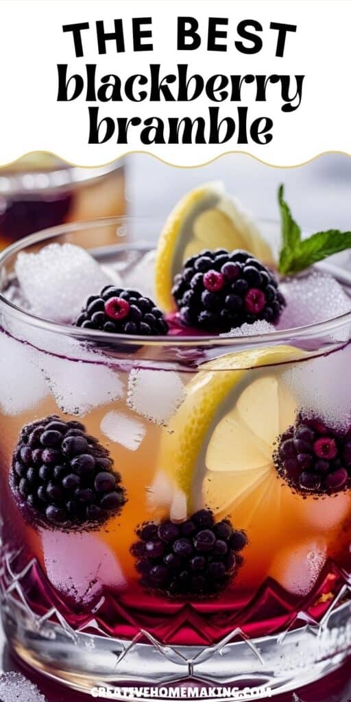 Blackberry Gin Bramble with Fresh Lemon