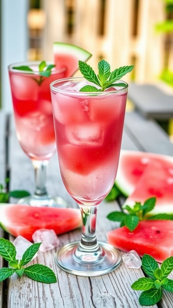 Watermelon Mint Mojito with Nimbu Pani Twist