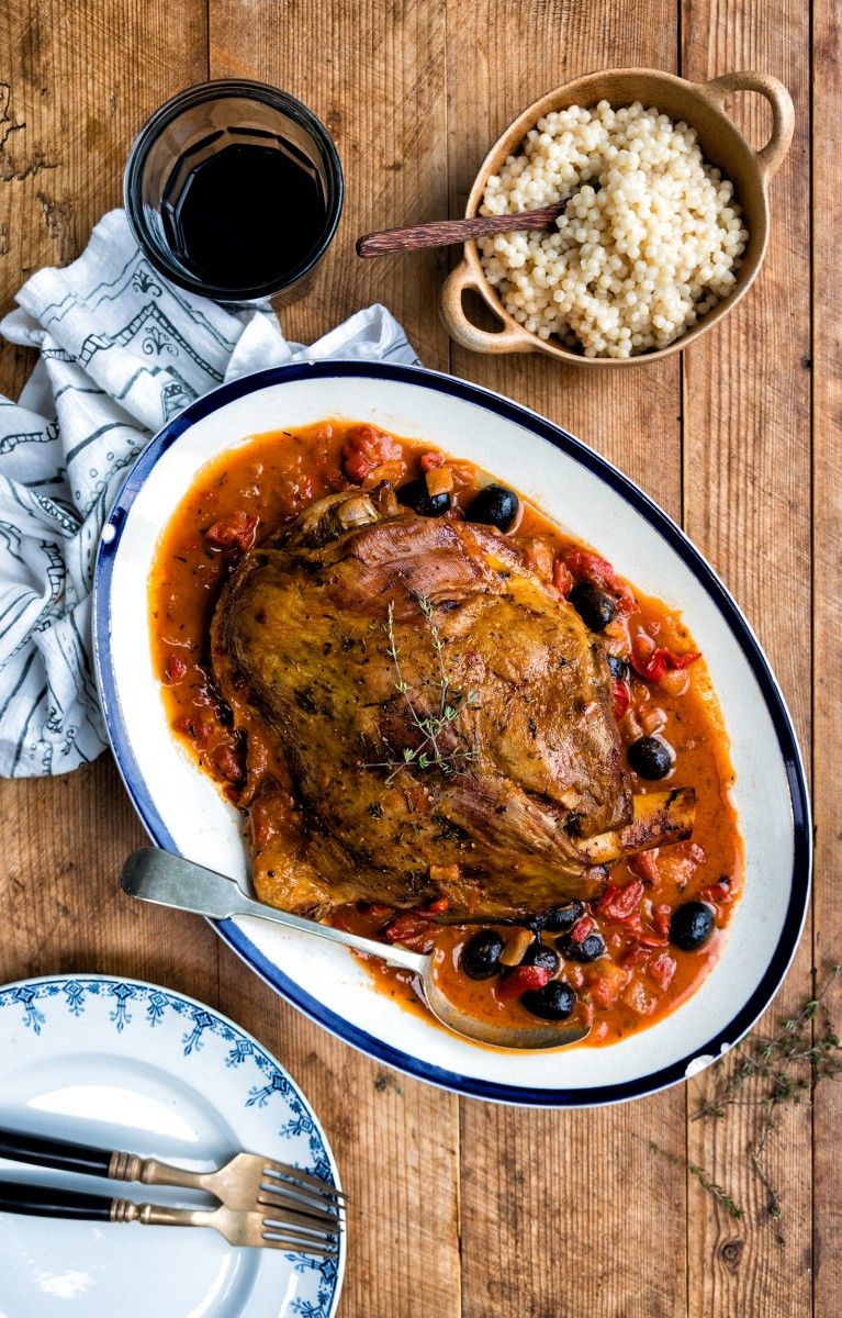 Slow-Cooked Lamb Shoulder with Bush Tomato and Rosemary Sauce