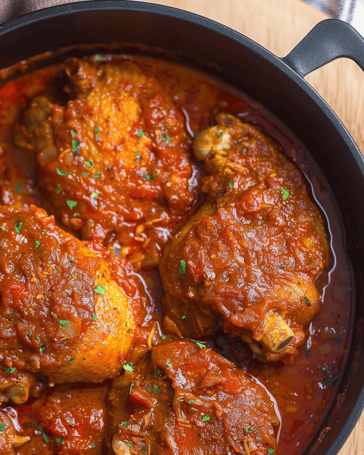 Spicy Nigerian Jollof-Inspired Chicken Stew