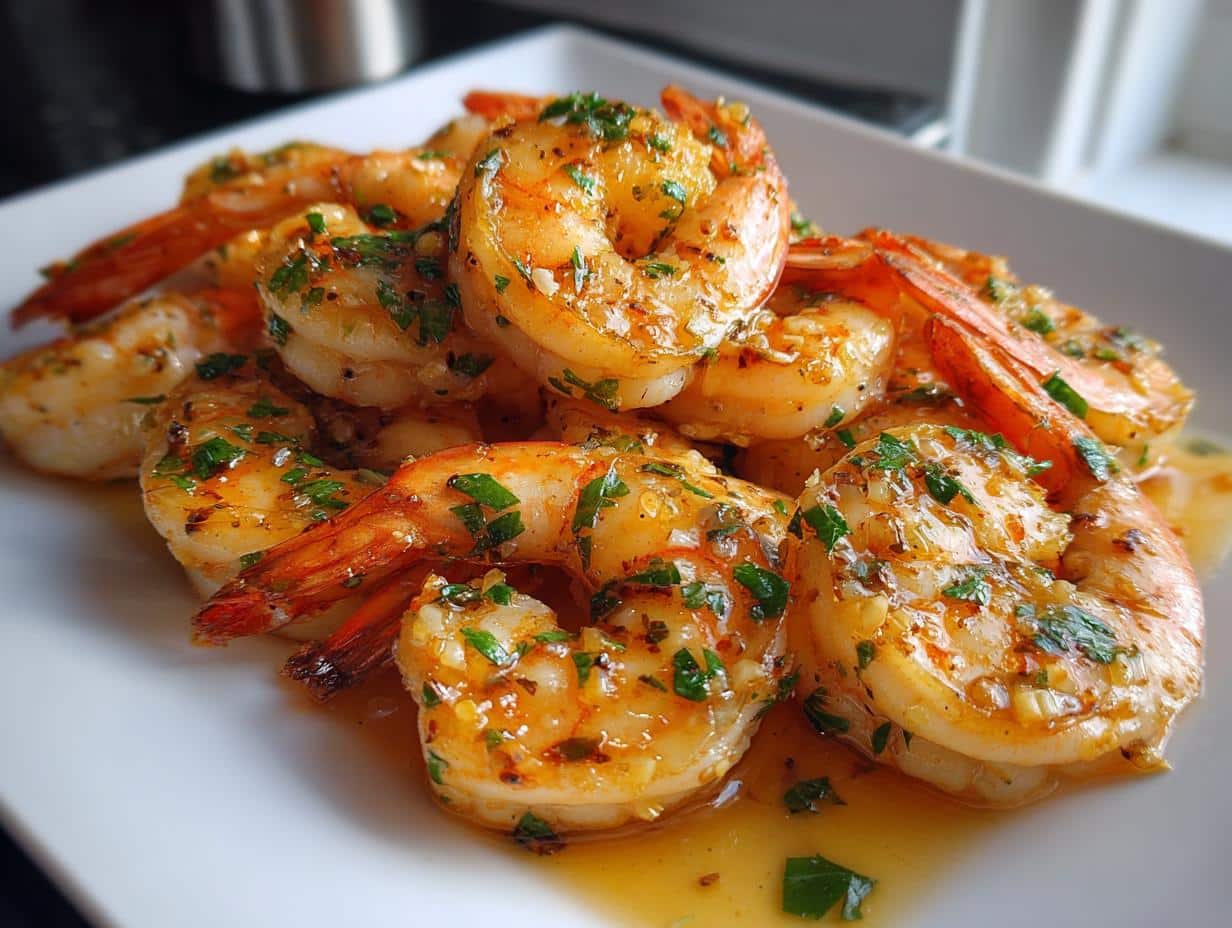 Sautéed Shrimp with Garlic and Fresh Lemon Zest