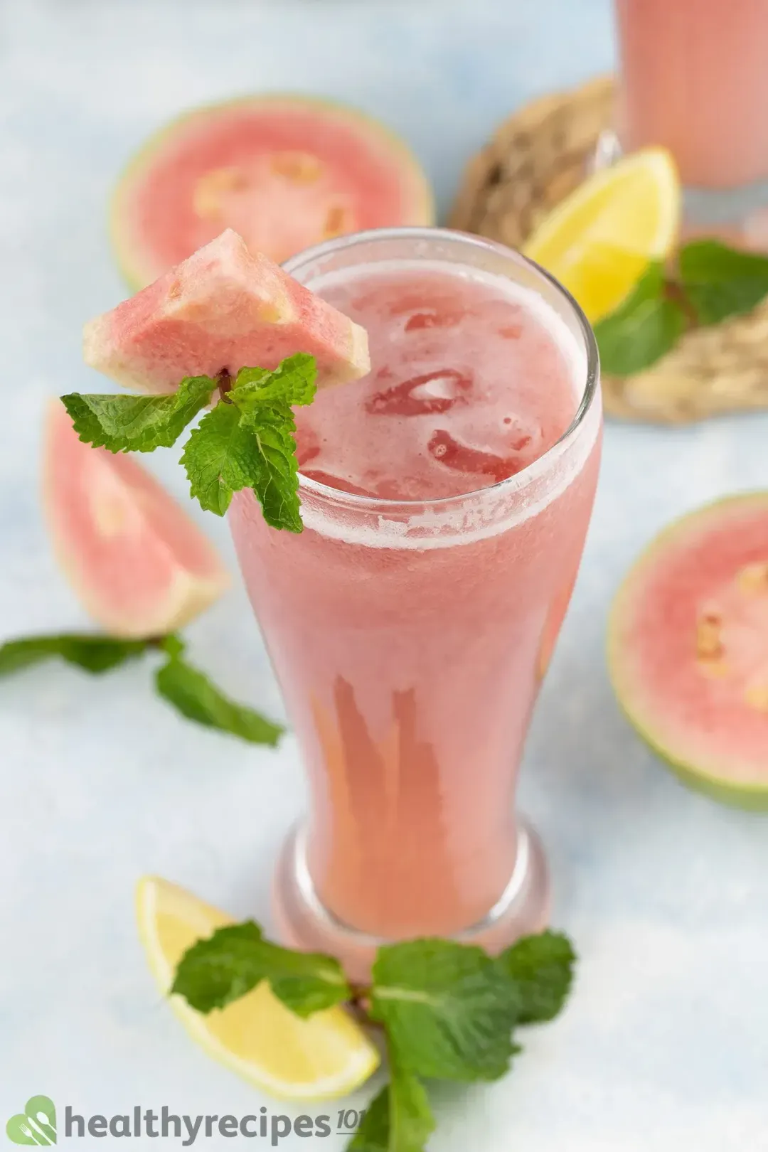 Tropical Guava Fizz with Mint