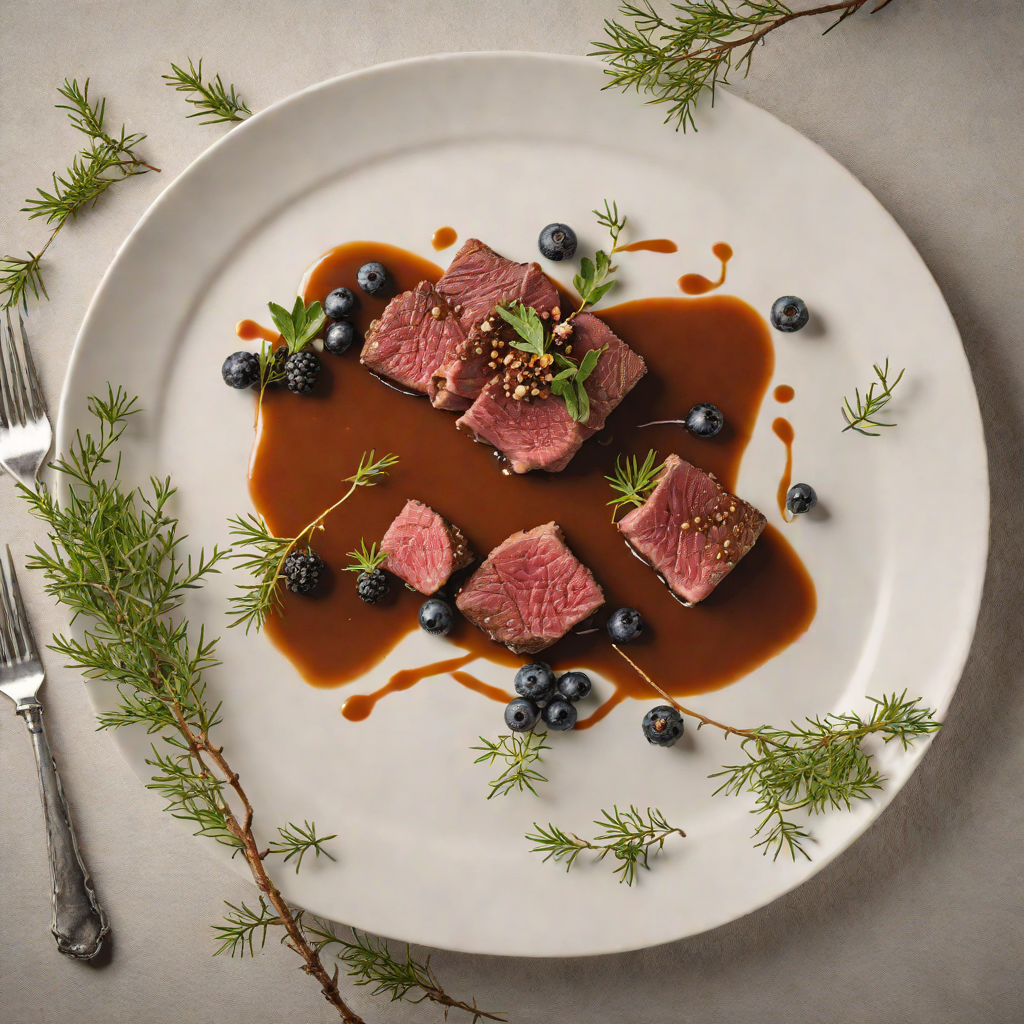 Seared Mountain Venison with Frosty Juniper Berry Sauce