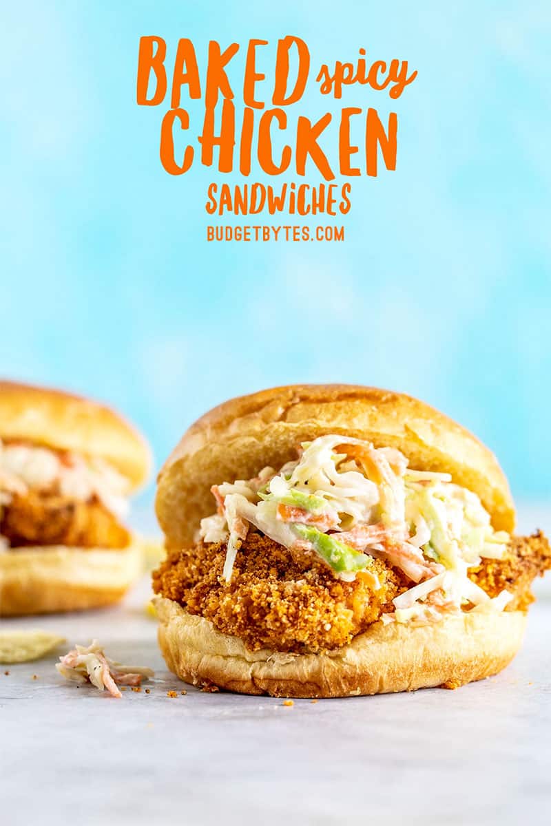 Baked Chicken Sandwich with Spicy Aioli and Pickled Vegetables