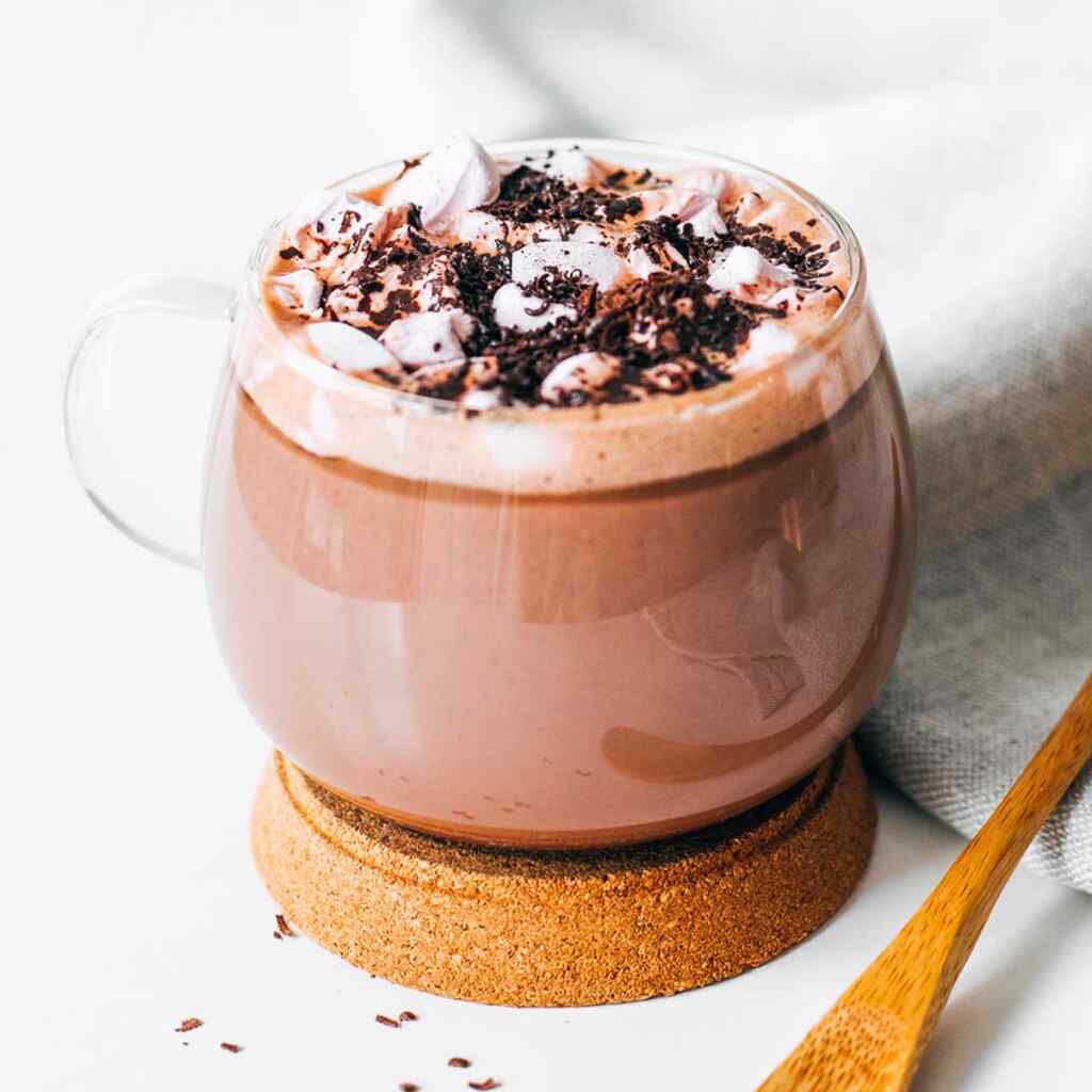 Winter Spice Hot Chocolate with Whipped Vanilla Snow
