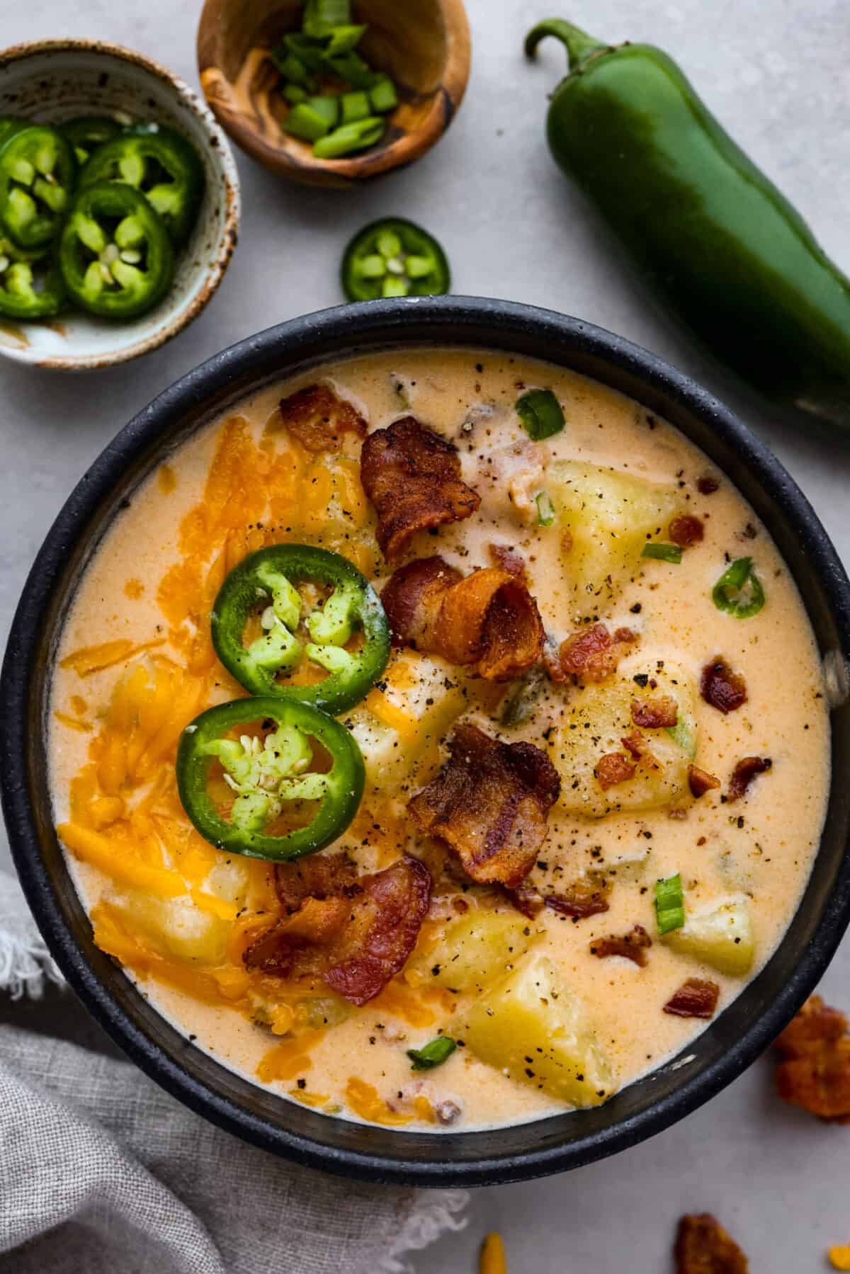 Roasted Pepper and Jalapeño Soup with Smoked Paprika