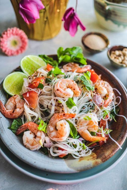 Vietnamese-Inspired Shrimp Salad with Lime and Fresh Herbs
