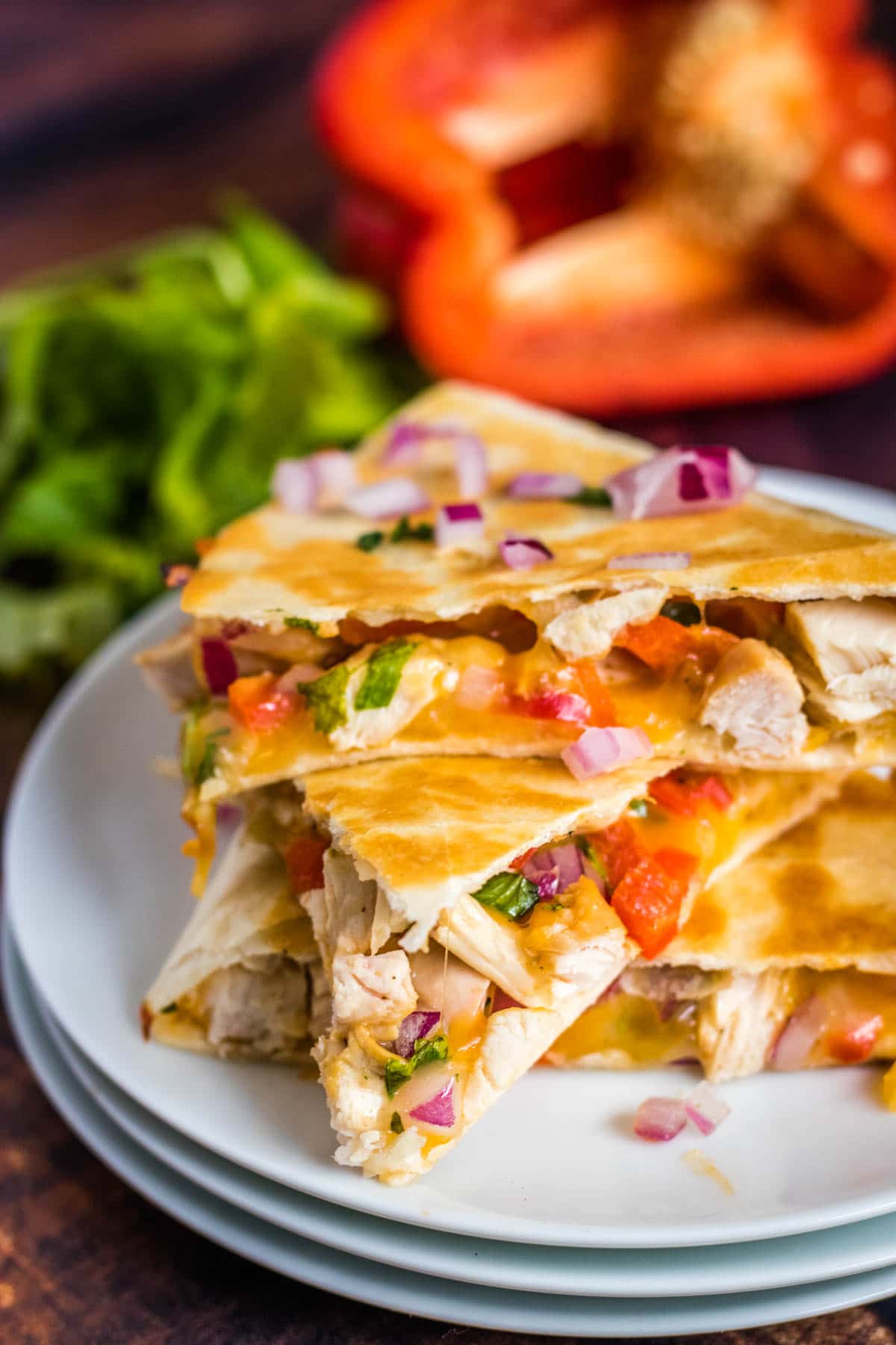 Pan-Seared Chicken Thighs with Smoky Quesadilla Filling