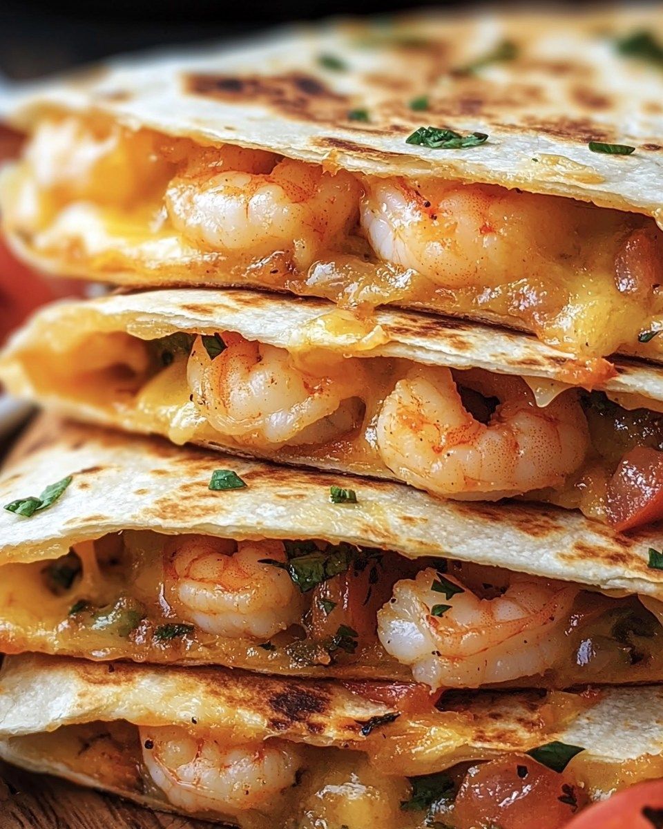 Sautéed Shrimp Tacos with Spicy Quesadilla Cheese
