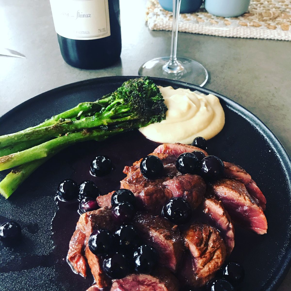 Slow-Roasted Kangaroo Tenderloin with Pepperberry Sauce