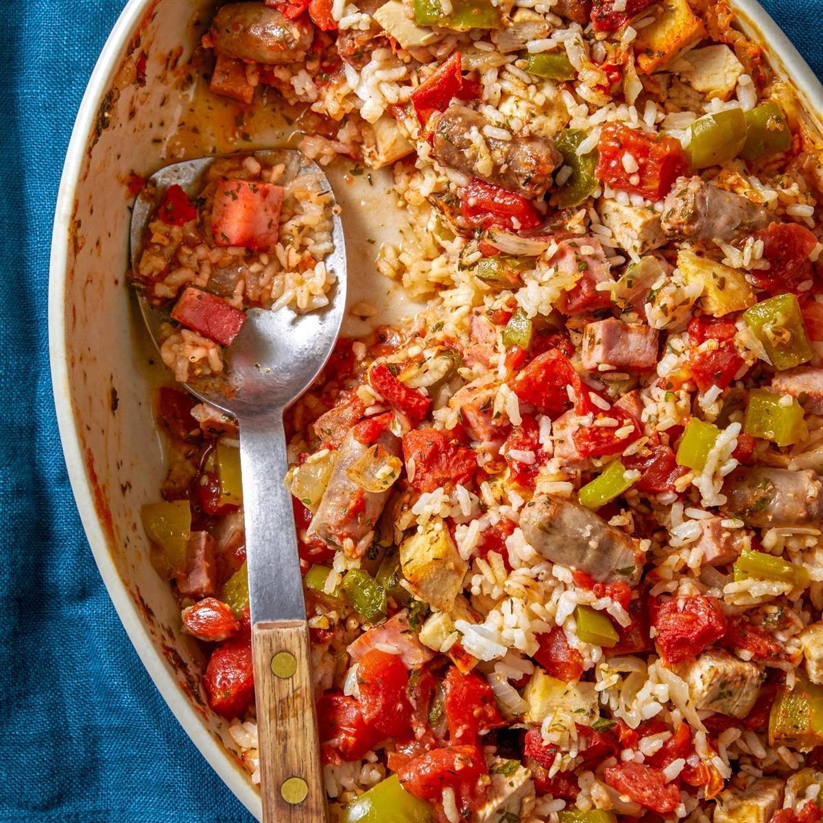 One-Pot Cajun Chicken and Sausage Jambalaya