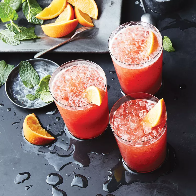 Tropical Ginger-Mint Rum Cooler