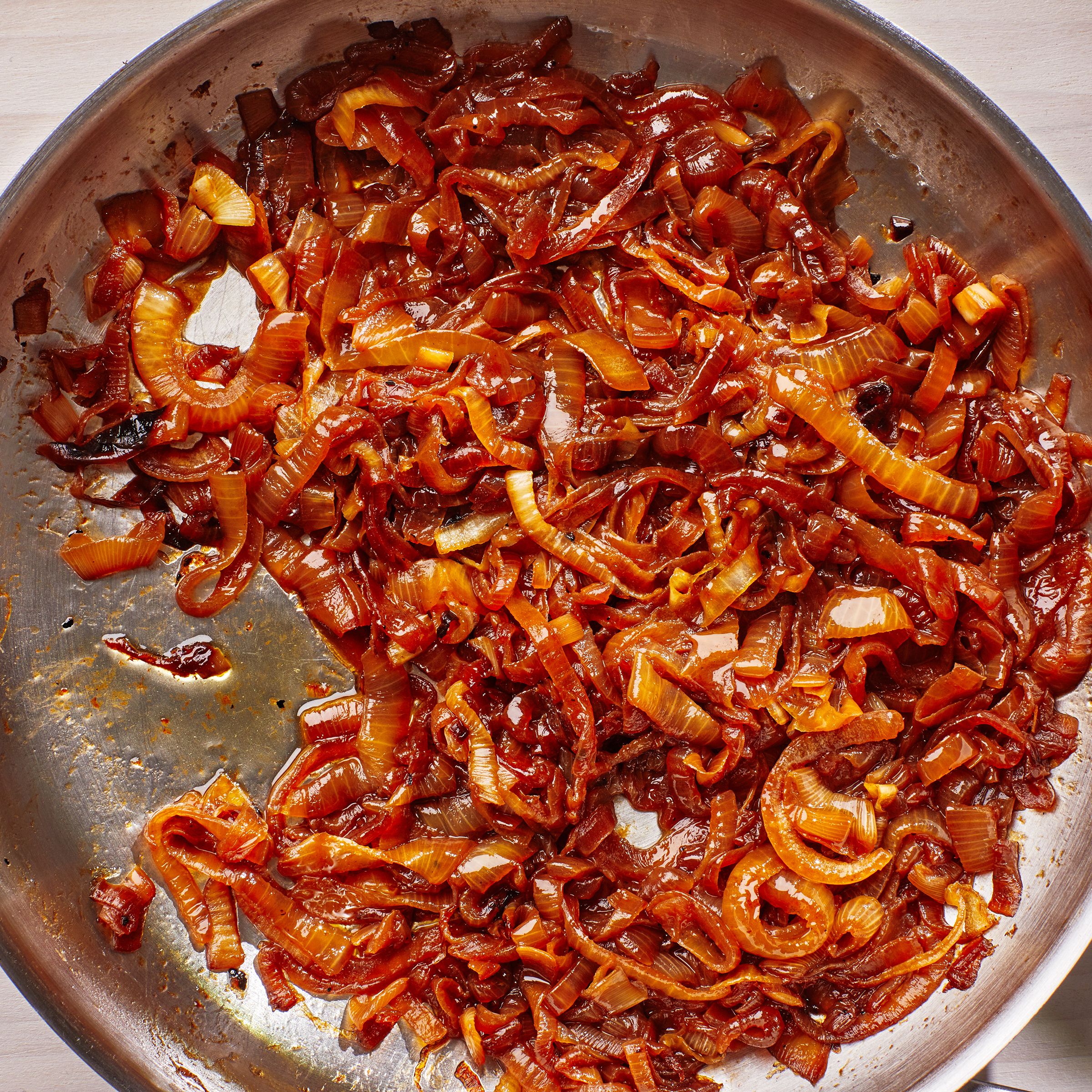 Pan-Seared Chicken with Carmelized Onion and White Cheddar