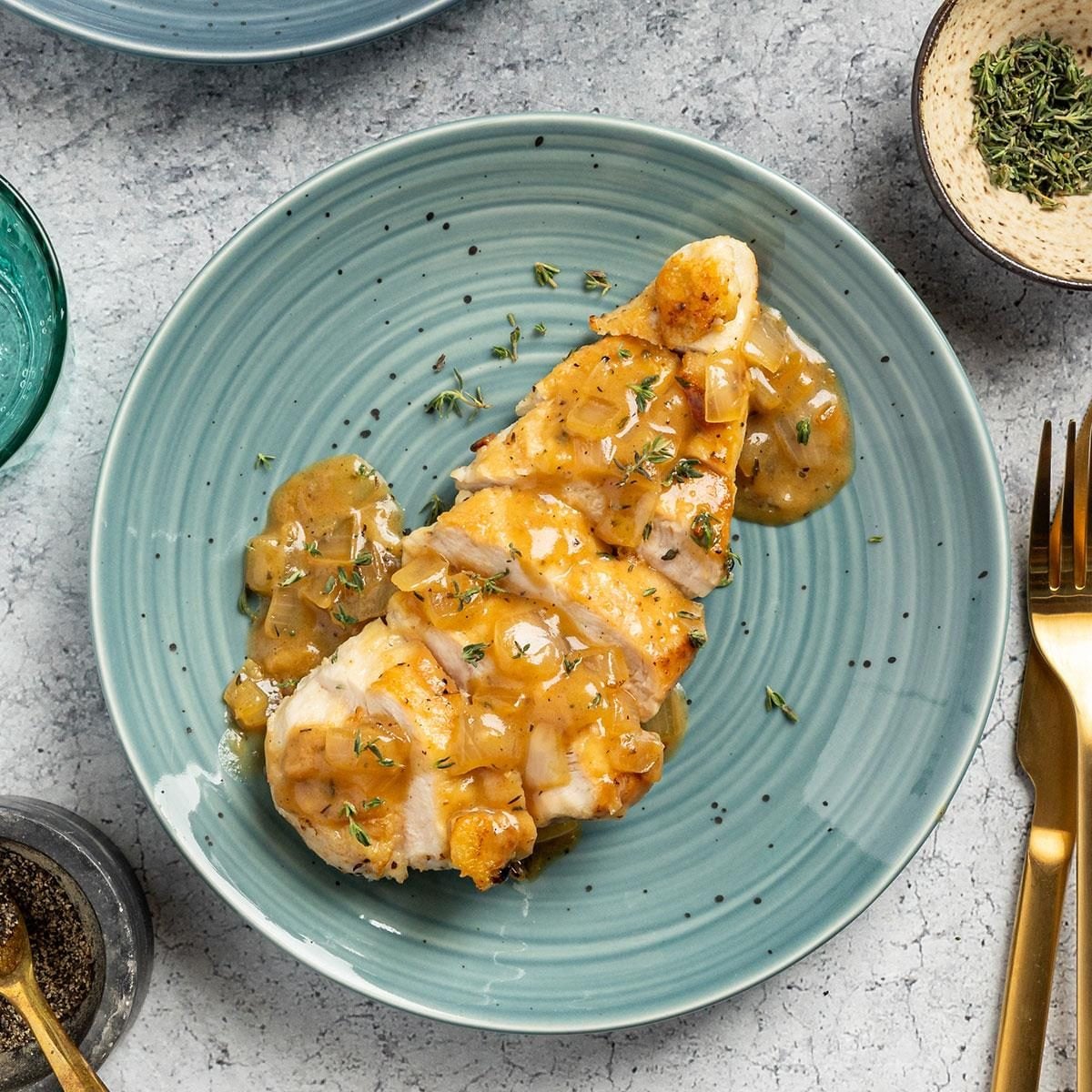 Grilled Lemon-Honey Chicken with Thyme