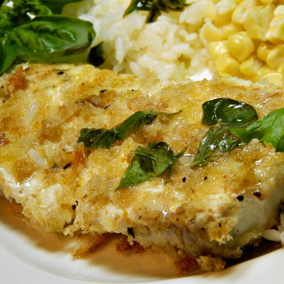 Macadamia-Crusted Barramundi with Lemon Wattleseed Sauce