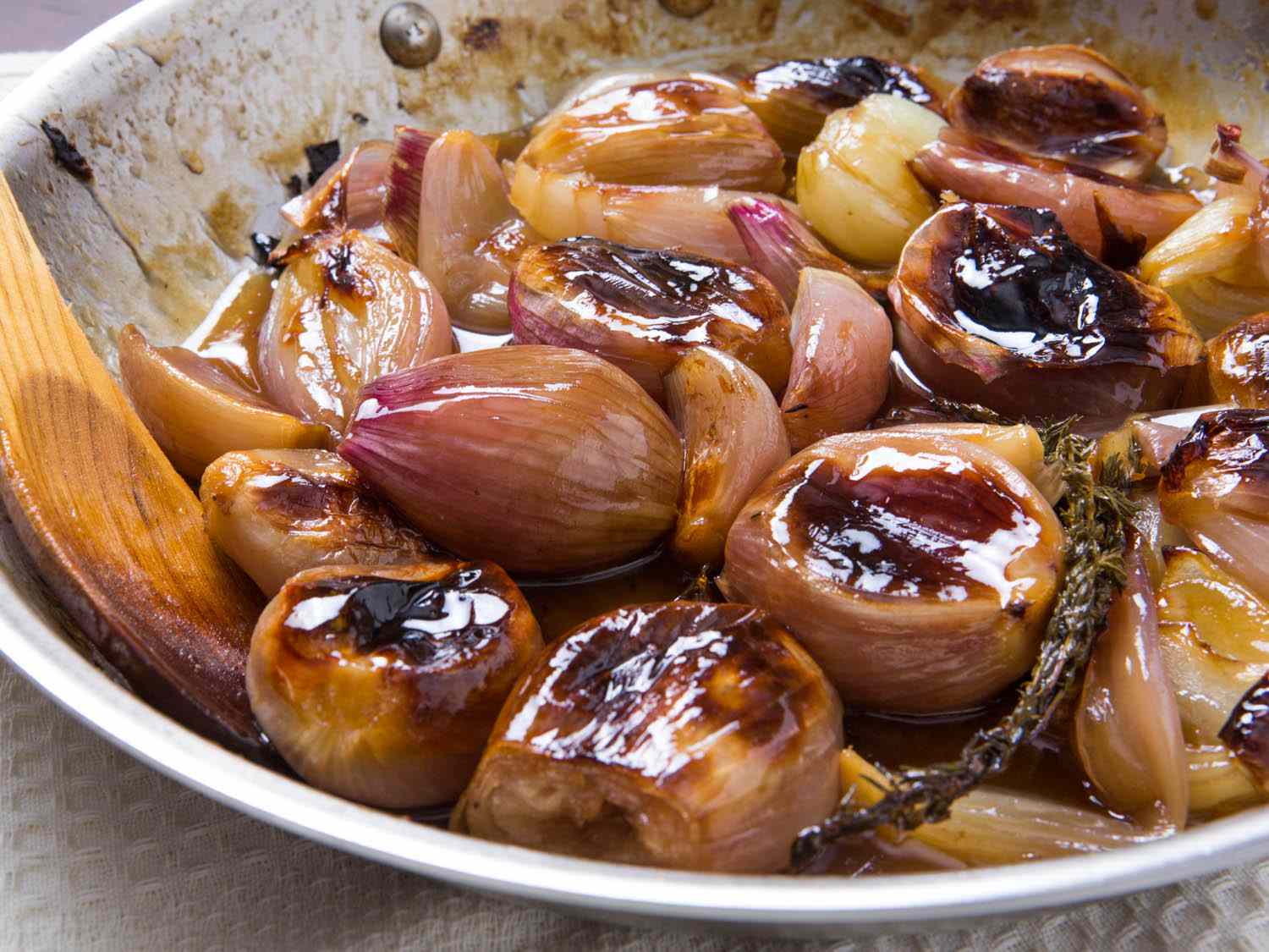 Pan-Seared Chicken with Carmelized Shallots and Thyme Butter