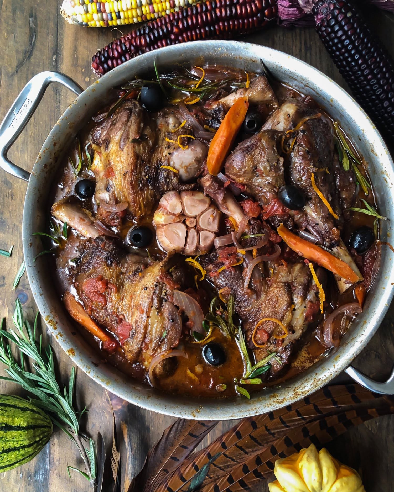 Slow-Cooked Lamb Shanks with Australian Pepperberry and Bush Tomato Sauce
