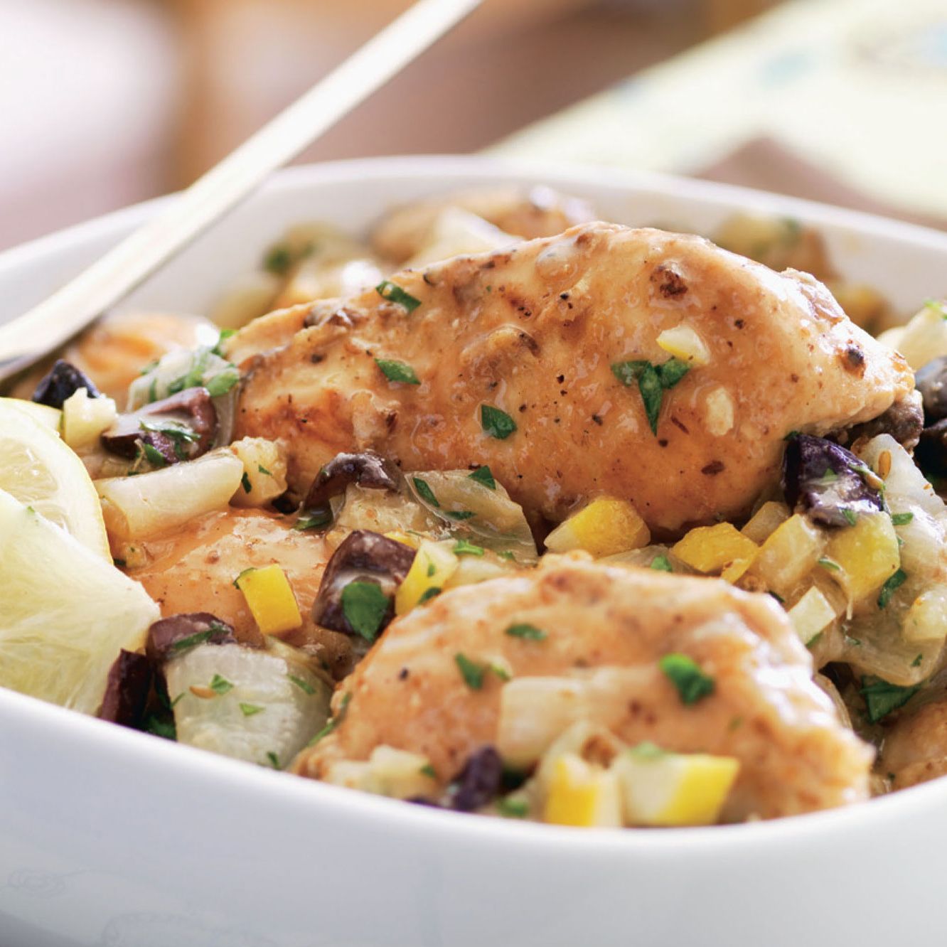 Slow-Cooked Chicken with Sumac and Preserved Lemon