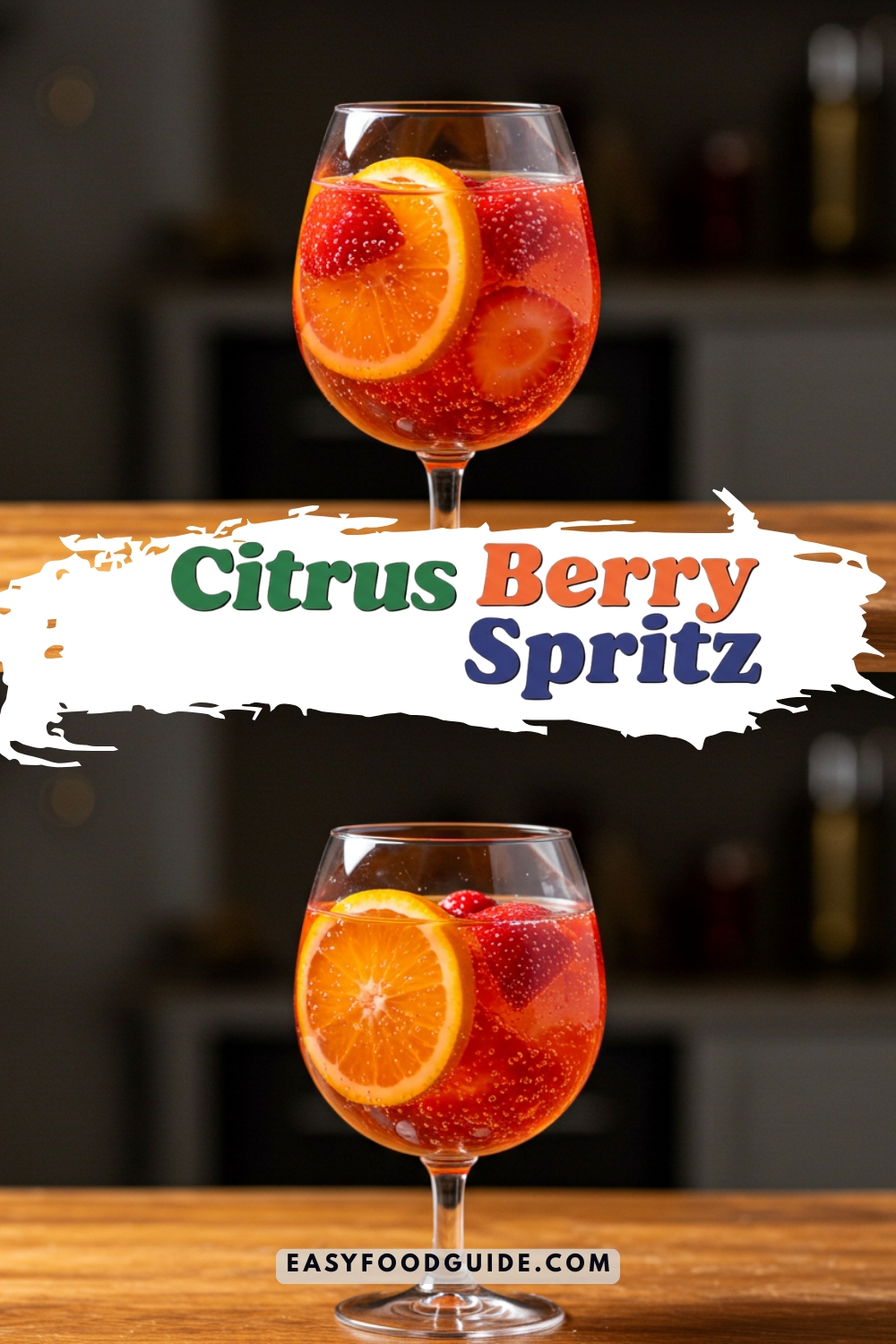 Flavored Vodka Citrus Spritz Cocktail
