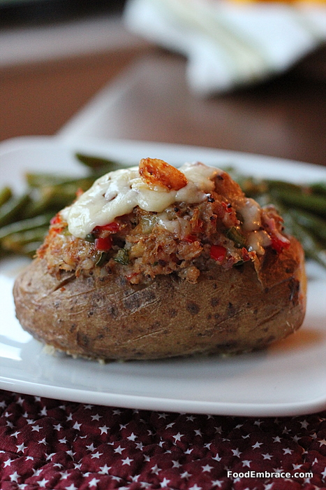 Alaskan King Crab & Dill Crust Stuffed Baked Potatoes