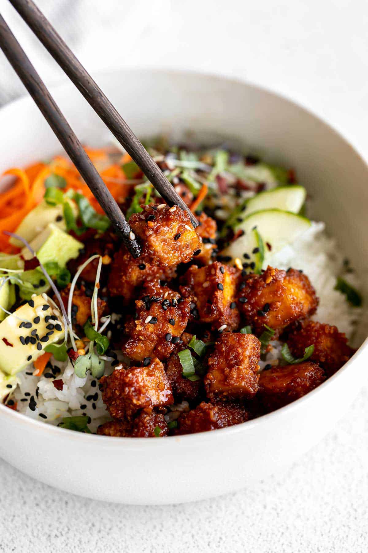 Korean-Style Spicy Stir-Fried Tofu with Gochujang