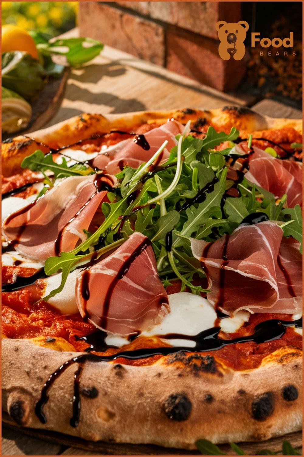Wood-Fired Neapolitan Pizza with Prosciutto and Pine Nut Salad