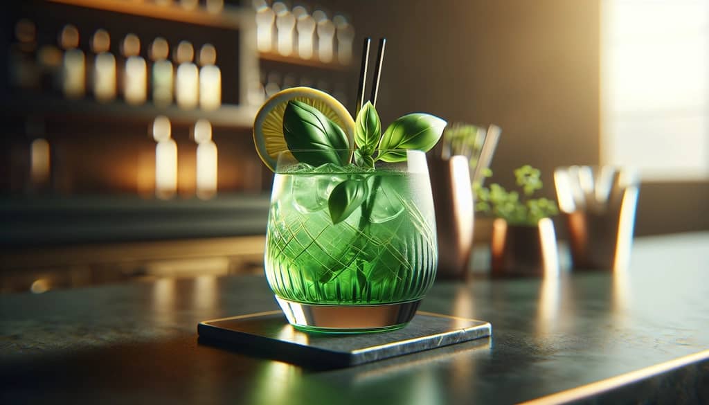 Honey-Basil Gin Sour