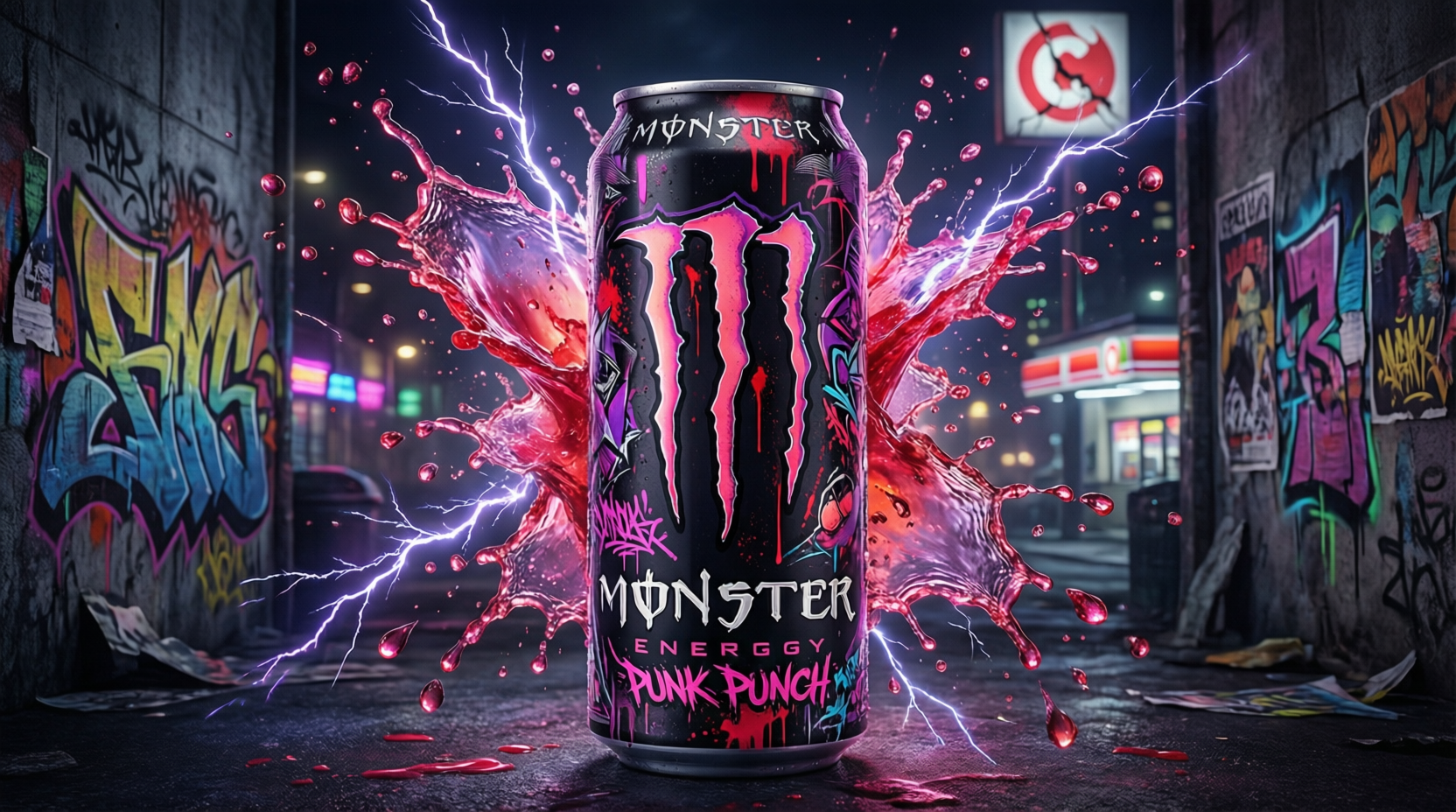 Monster-Inspired Punk Punch Energy Mocktail
