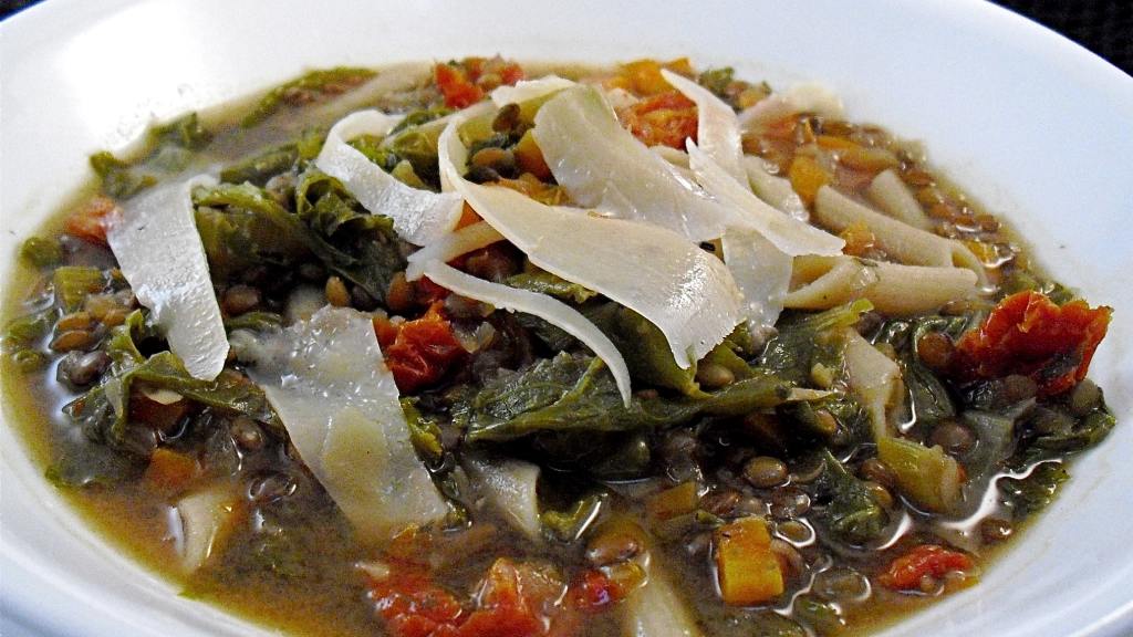 Lentil and Vegetable Minestrone Soup