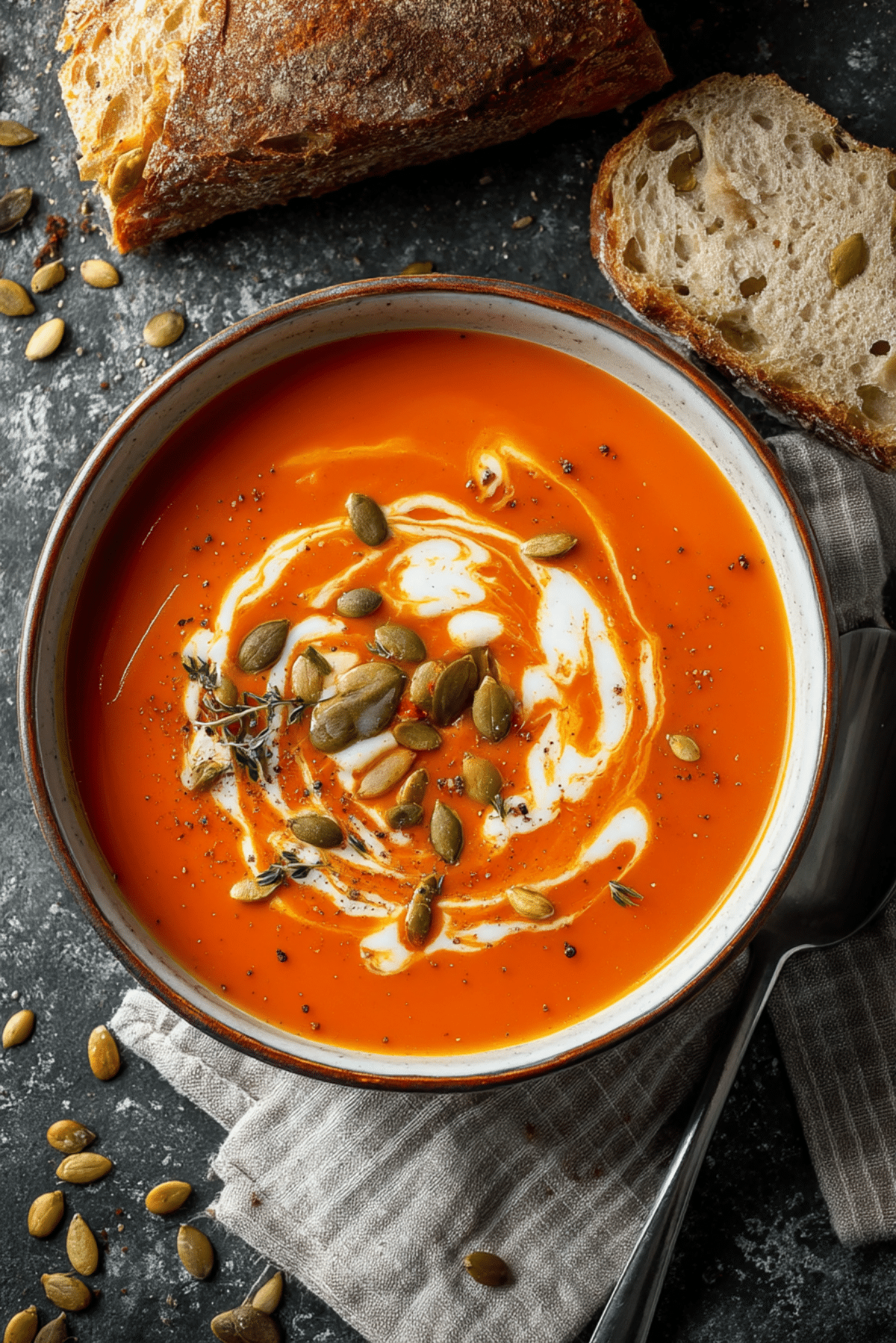 Bush Tomato and Roasted Pumpkin Soup