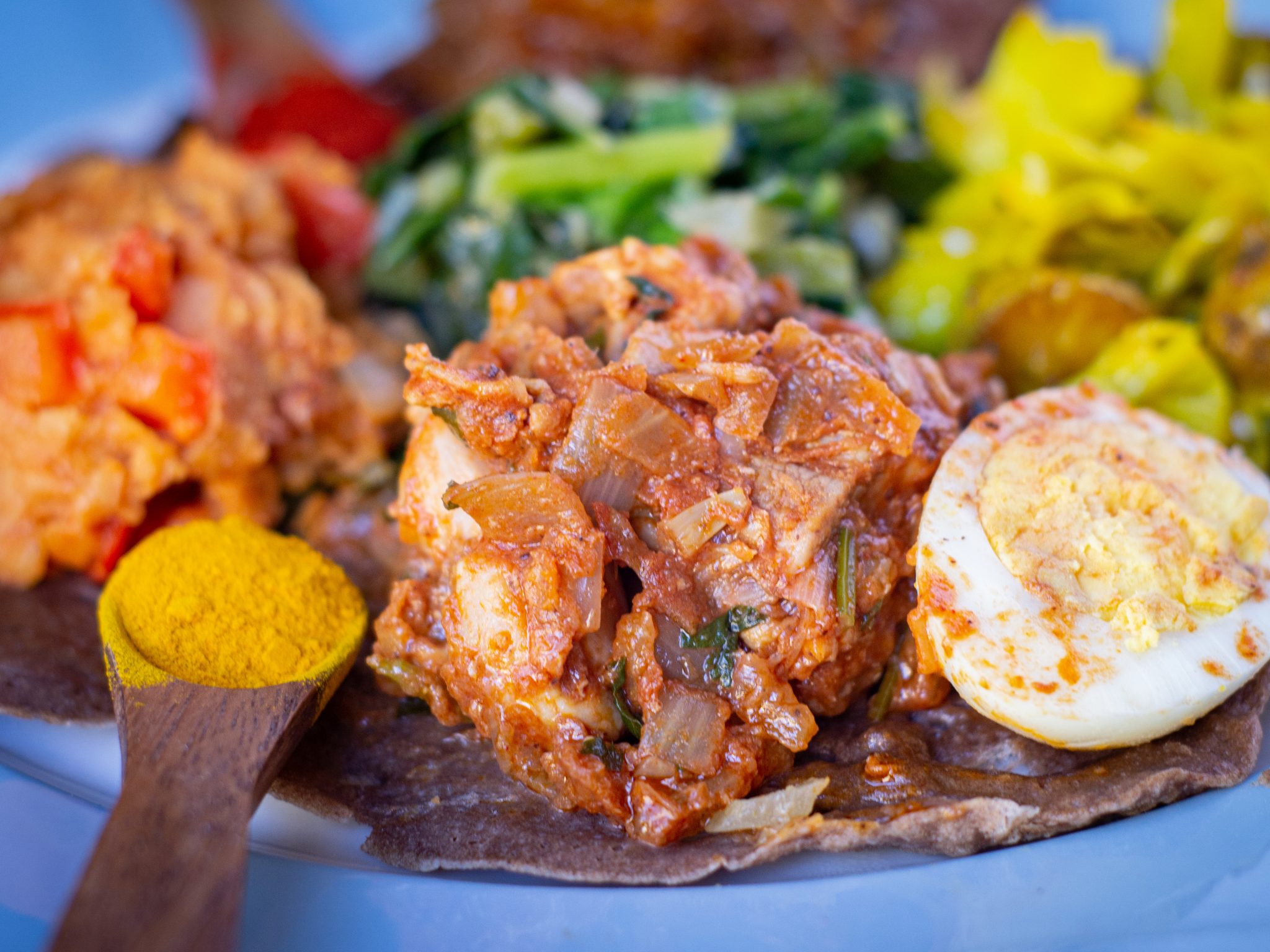 Berbere-Spiced Chicken Stew with Injera Bread