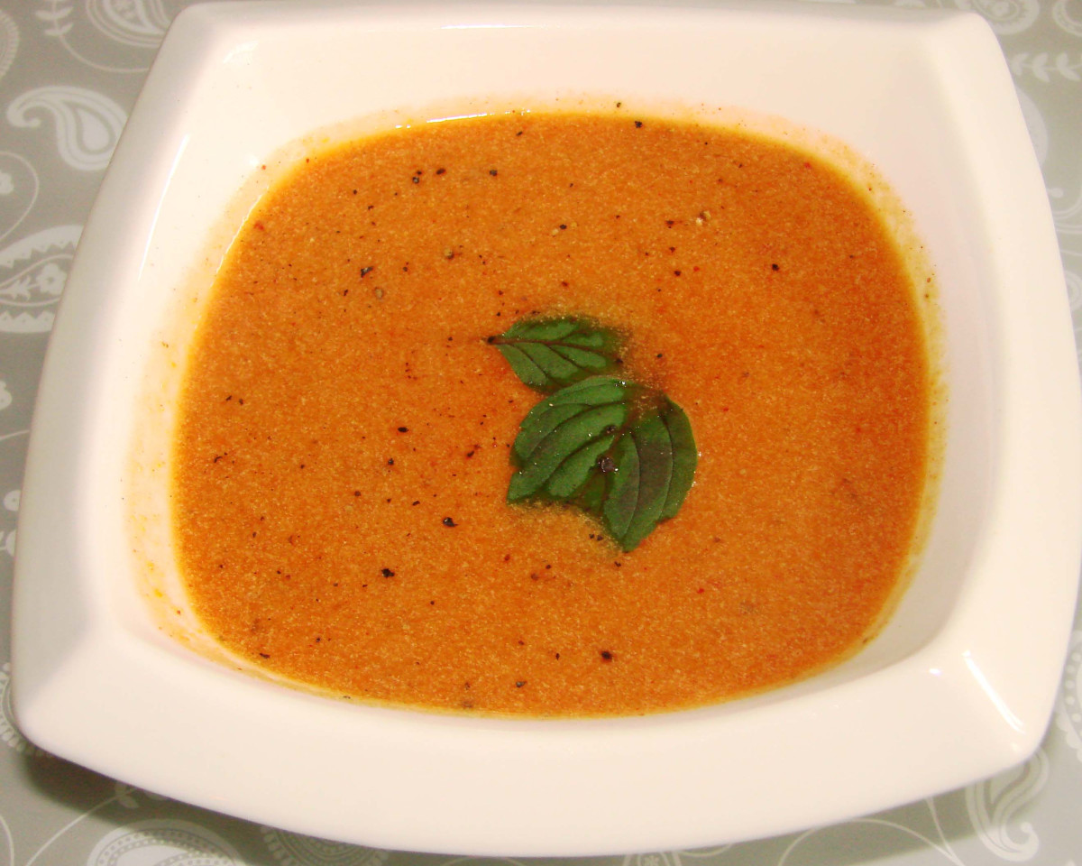 Half & Half Tomato Basil Soup