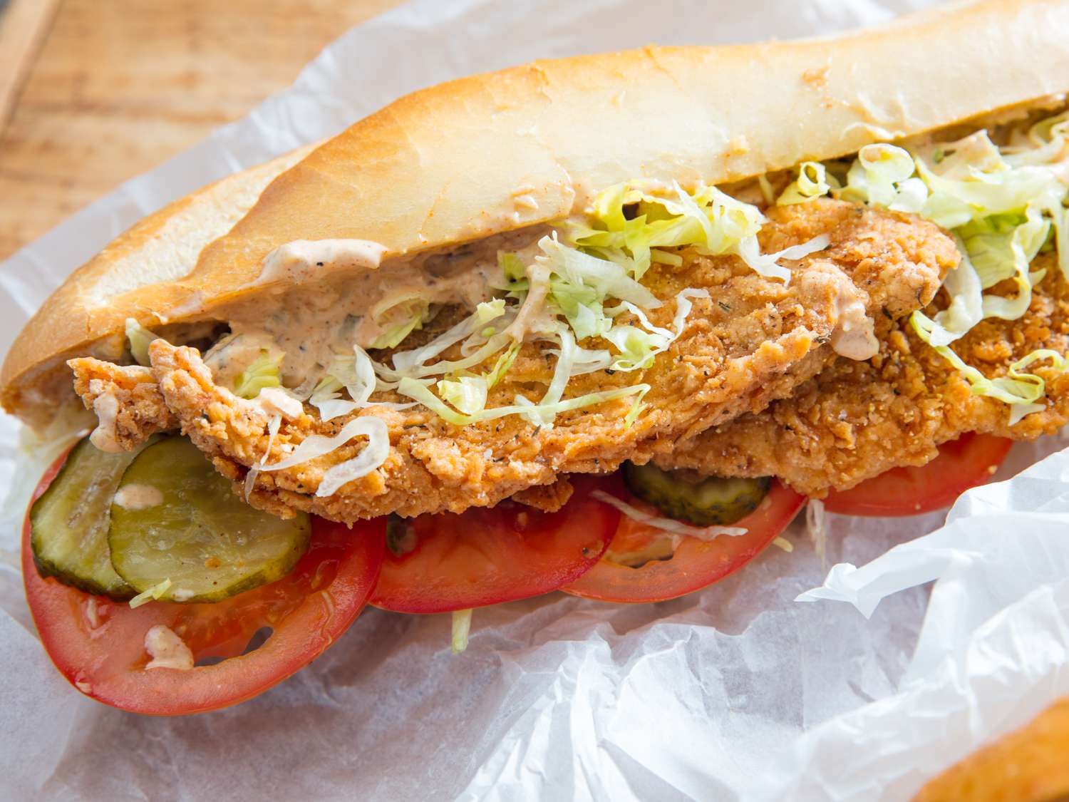 Pan-Seared Catfish Po' Boy with Creole Remoulade