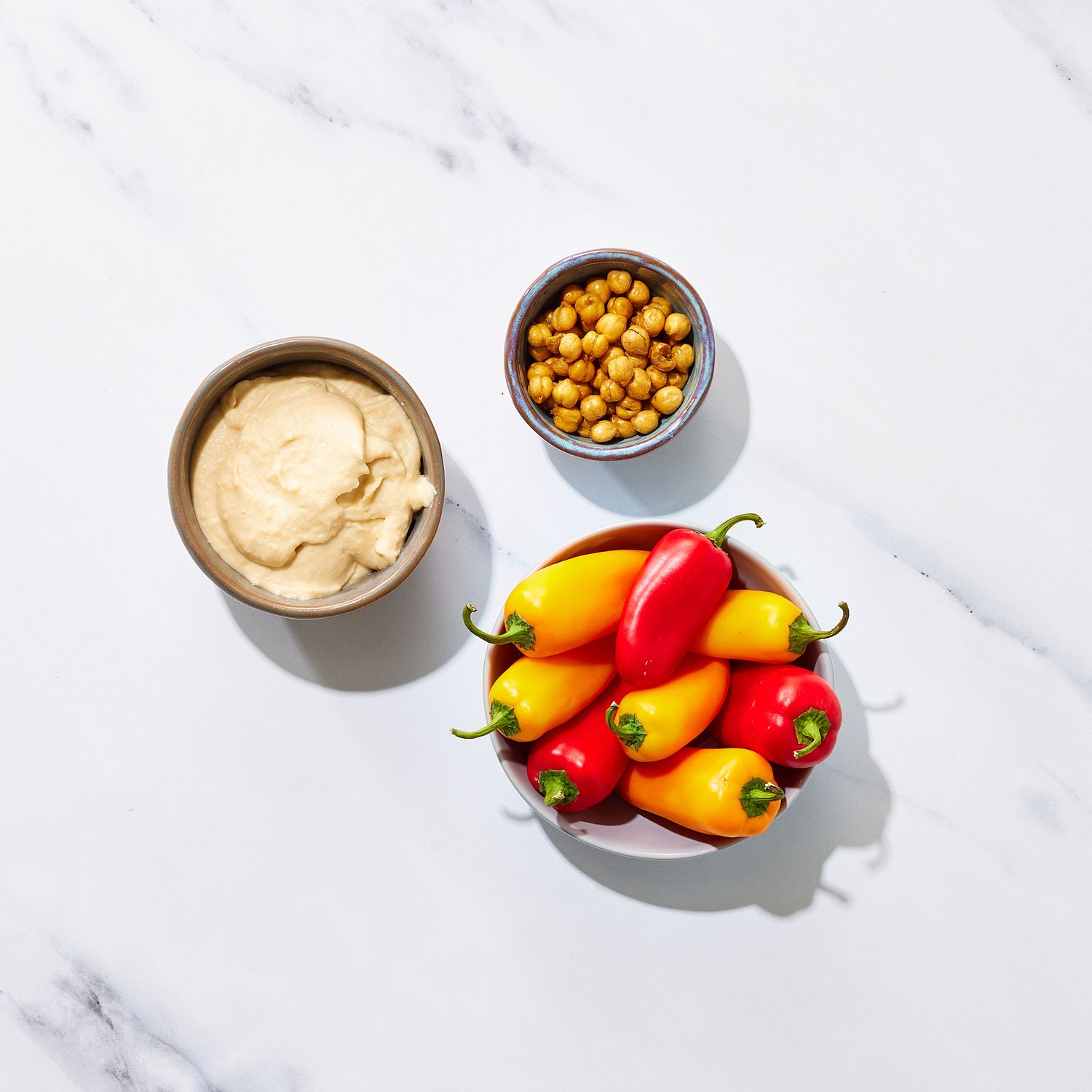 Vegetable-Stuffed Mini Bell Peppers with Creamy Herb Dip